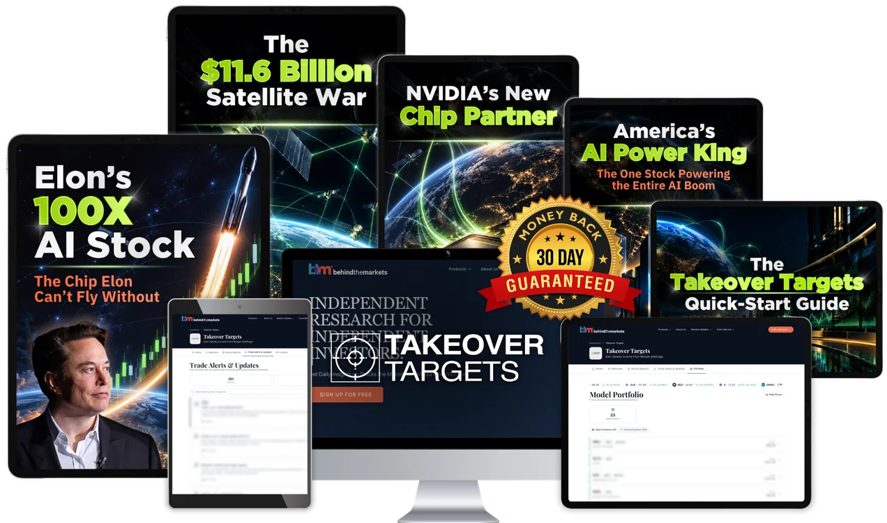 Takeover Targets membership bundle: special reports, website, and six-month money-back guarantee